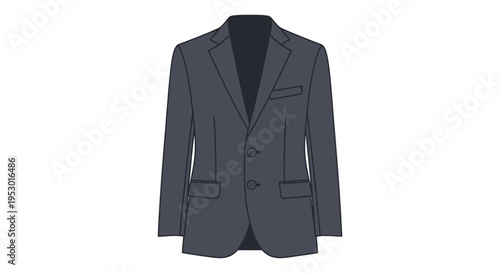 Dark Gray Mens Fashion Business Blazer.