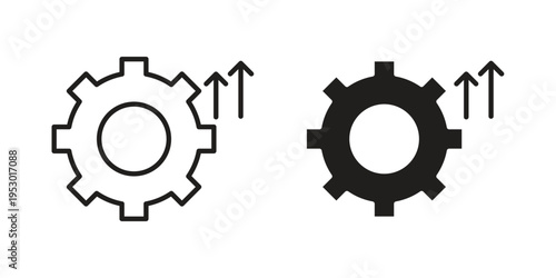 Efficiency icon set concept vector graphics for web UI