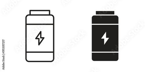 Energy drink icon set concept vector graphics for web UI