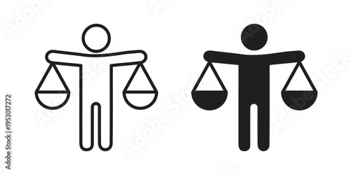 Ethics icon set concept vector graphics for web UI