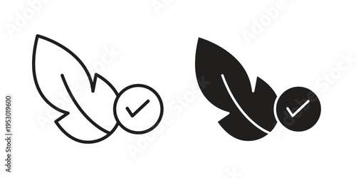 Hypoallergenic tested icon set concept vector graphics for web UI