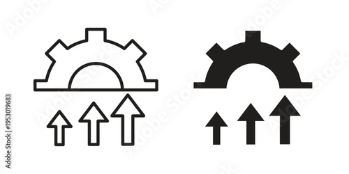 Improvement icon set concept vector graphics for web UI