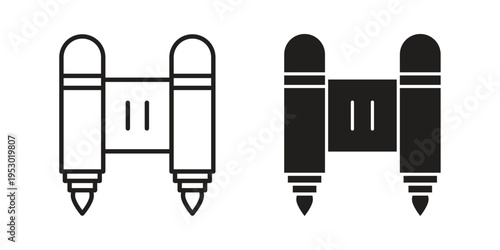 Jetpack icon set concept vector graphics for web UI