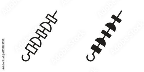 Kebab icon set concept vector graphics for web UI