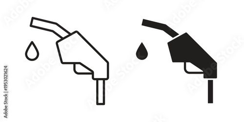 petrol icon set concept vector graphics for web UI