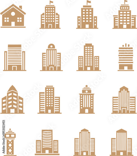 Iconic cityscapes a comprehensive icons set of urban landmarks and buildings