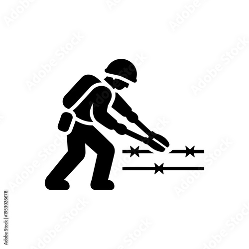 Combat Engineer Wire Cutting Icon