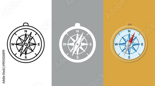 Compass Navigation Tool Showing Direction