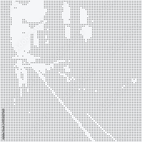 Abstract Dither Pixeled Bitmap Halftone Dotted Pattern Texture Background Graphic Design Element