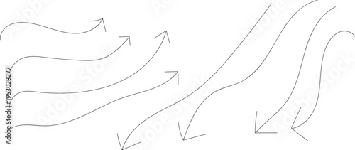 arrows on white background, direction pointers, navigation symbols