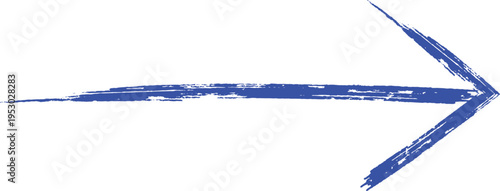 blue arrow pointing right, brush stroke direction indicator