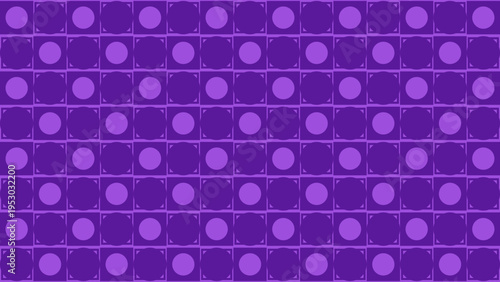 Abstract Purple Circles and Squares Pattern Background