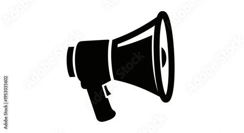 Black megaphone icon