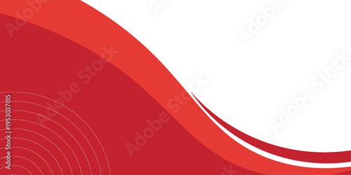 Vector red line background curve element with white space for text and message design, overlapping layers, vector. eps10