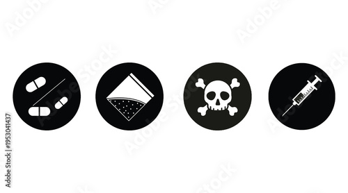 Warning symbols for hazardous materials and actions