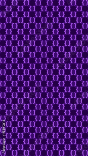 Abstract Purple Curly Braces Seamless Pattern