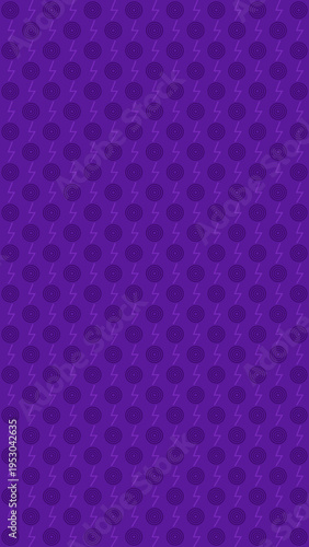 Seamless Purple Floral Pattern Background