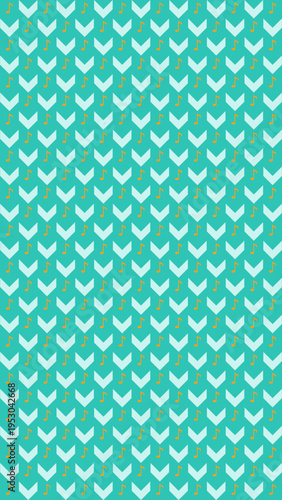 Aqua Chevron Pattern Background