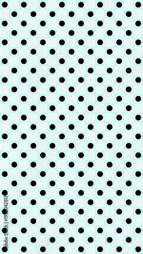 Black Polka Dots on Pale Blue Background
