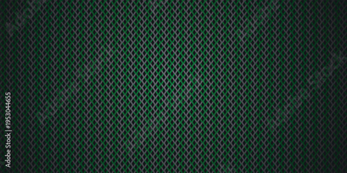 Symmetrical Emerald Green and Graphite Grey Interlocking Chevron Pattern