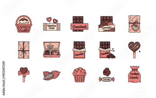 Dessert surprise hamper, valentine cocoa token, filled chocolate assortment box, paper wrapped sweet slab, tied gourmet package,