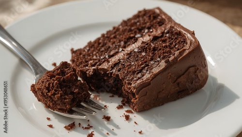 chocolate cake on a plate