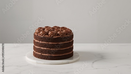 chocolate cake on a plate