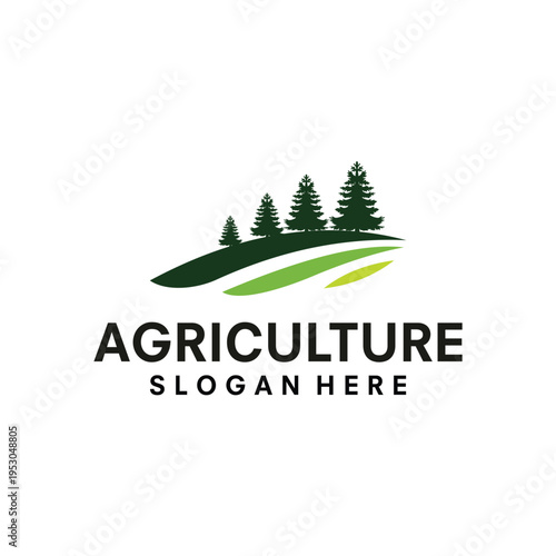 Farm, agriculture, harvest logo template for your needs such a new project, farm symbol, organic icon, website, add to the presentation, print, etc