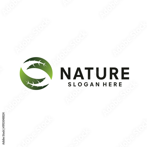 Leaf logo design template illustration vector