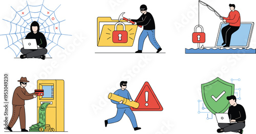 Construction and home renovation set featuring architects with blueprints builders on scaffolding and house painting vector illustration.