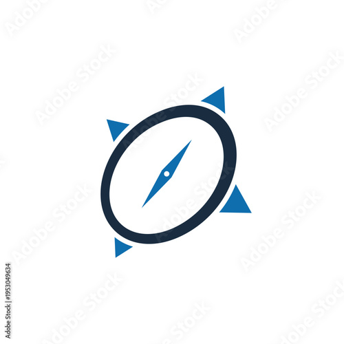 Compass logo design template illustration vector