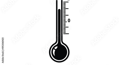 Thermometer icon temperature gauge measurement tool health medical concept