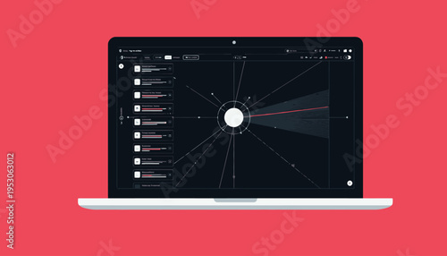 Innovative Data Visualization Displayed on Modern Laptop Screen for Analytical Insight Extraction and Strategic Presentation