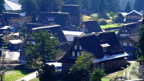 Wallpaper Mural 五箇山合掌造り集落相倉　世界遺産新緑の季節 Torontodigital.ca