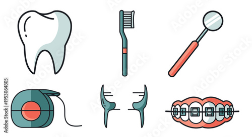 Dental care oral hygiene and teeth cleaning for healthy smiles illustrating preventative dental practices with dentist examining patient s mouth using tools in a clinic setting Braces orthodontics