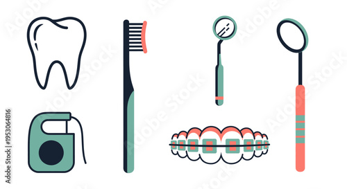 Dental care oral hygiene and teeth cleaning for healthy smiles preventative dentistry and patient well-being with dentist examining a patient s mouth using tools in modern clinic Braces orthodontics
