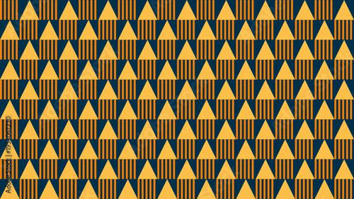 Geometric Triangle and Stripe Pattern