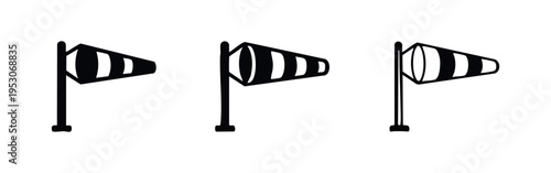 Windsock Wind Direction Indicator Icons