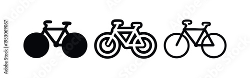Bicycle Cycle Ride Icons
