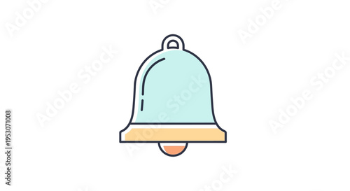 Colorful illustration of a bell.