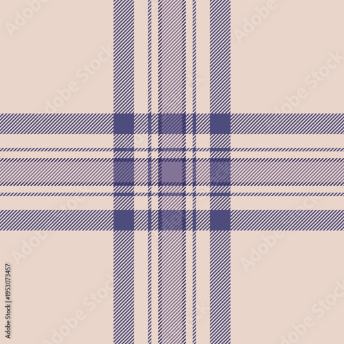 Sheet tartan check fabric, picnic blanket vector textile seamless. Oilcloth texture plaid pattern background in light and indigo colors.