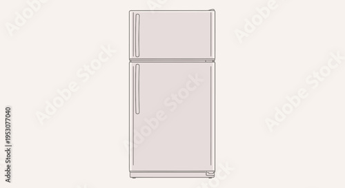 Modern refrigerator appliance home kitchen.