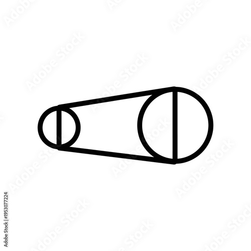 minimalist black and white geometric shape