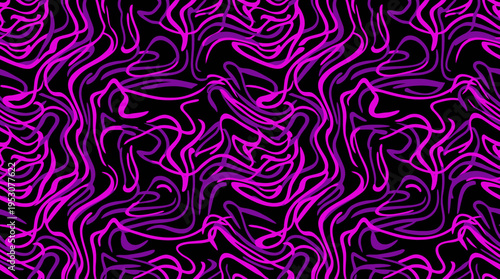 Intricate purple and black swirling abstract texture for dynamic design projects.