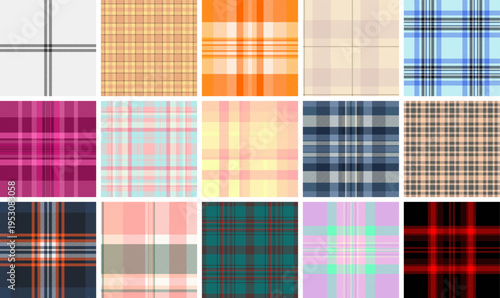 Plaid bundle for casual leisure activities and alfresco dining. Coordinated tartan designs bring traditional charm to apparel, decor, and accessories.