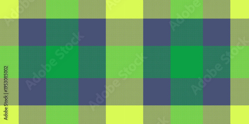Striped vector pattern texture, textured seamless background tartan. Fibre textile check fabric plaid in blue and lime colors.