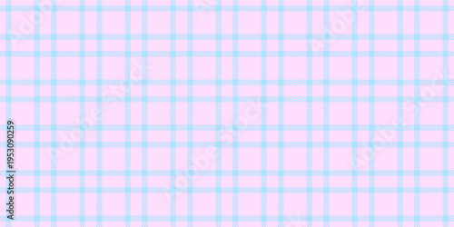 Faded seamless tartan check, sample background plaid textile. Rest texture fabric pattern vector in light and cyan colors.