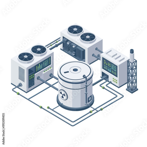 Industrial Power Plant Equipment and Cooling Systems.