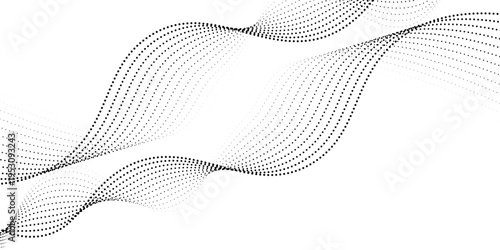 Abstract technology of big data visualization on white background design