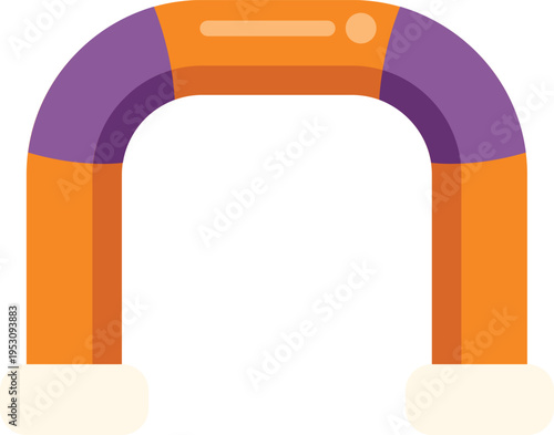 Colorful agility arch for training and obstacle course setups